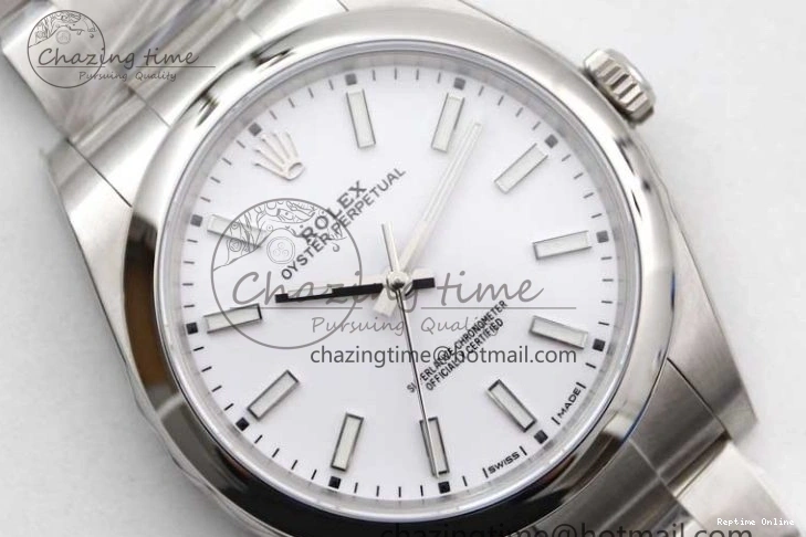 0129 Oyster Perpetual 39mm 114300 EWF 1:1 Best Edition 904L Steel White Dial on SS Bracelet SA ModernLook 2003